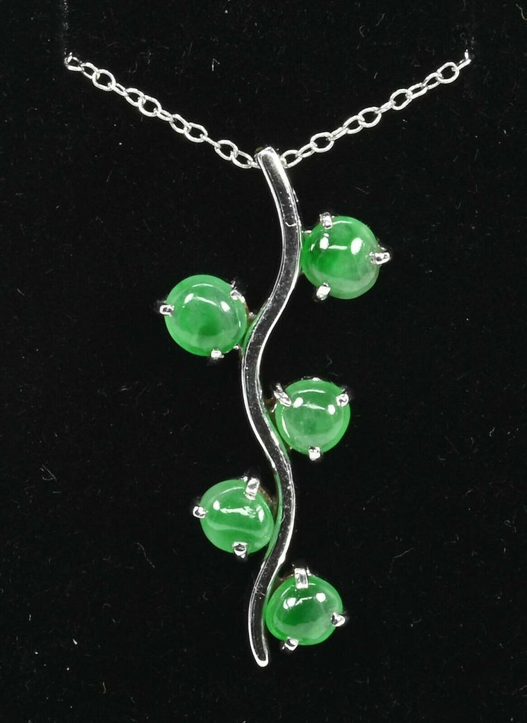 18K Gold Jadeite Pendant GP0004