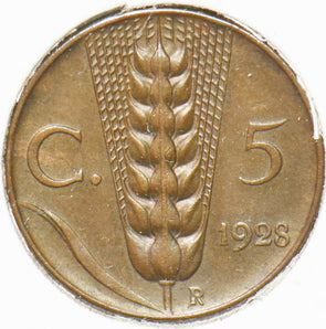 Italy 1928 5 Centesimi Vittorio Emanvele III 293008 combine shipping