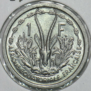 French Equatorial Africa 1948 Franc Rhim gazelle animal 196886 combine shipping