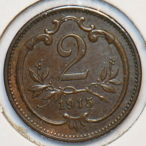 Austria 1915 2 Heller 151217 combine shipping