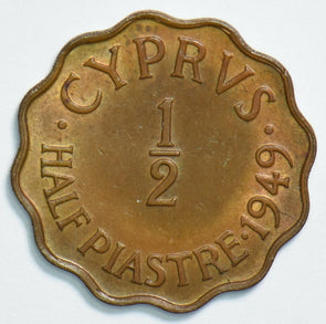 Cyprus 1949 1/2 Piastre 0 298634 combine shipping
