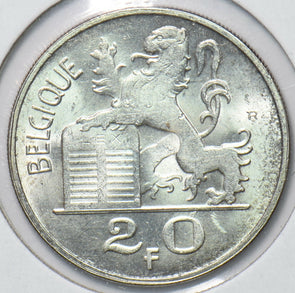 Belgium 1953 20 Francs Lion animal 294044 combine shipping