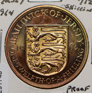 Jersey 1964 1/12 Shilling Lion animal  291748 combine shipping