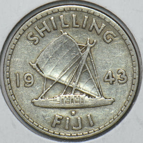 Fiji 1943 Shilling 151199 combine shipping