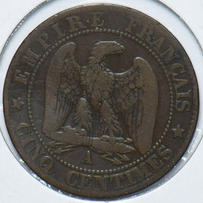 France 1855 A 5 Centimes Eagle animal 900610 combine shipping