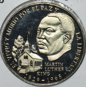 Panama 1988 Balboa Proof Martin Luther King 195075 combine shipping