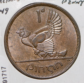 Ireland 1949 Penny Hen with chicks animal  291717 combine shipping