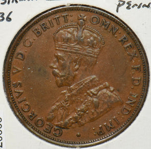 Australia 1936 Georgivs V Penny 292870 combine shipping