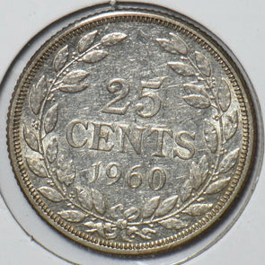 Liberia 1960 25 Cents 295499 combine shipping