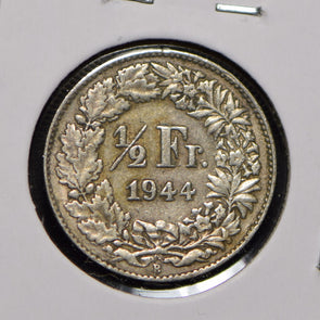 Switzerland 1944 1/2 Franc  900759 combine shipping
