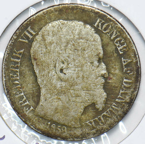 Denmark 1859 Fredrick VII 10 Cent 292613 combine shipping