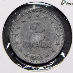 Yugoslavia 1945 2 Dinara  901073 combine shipping