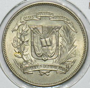 Dominican Republic 1967 25 Centavos BU 297562 combine shipping