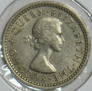 New Zealand 1955 3 Pence 903664 combine shipping