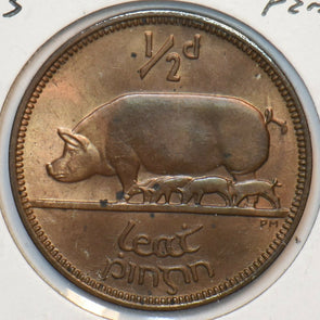 Ireland 1953 1/2 Penny Sow animal Piglet 296722 combine shipping