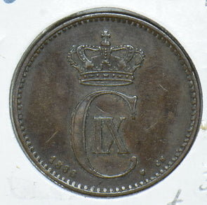 Denmark 1886 2 Ore Shark animal  290361 combine shipping