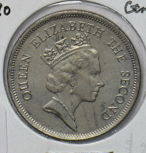 Hong Kong 1990 1 Dollar Lion animal  290491 combine shipping