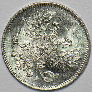 Finland 1917 25 Pennia Eagle animal 294480 combine shipping