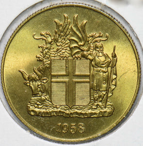 Iceland 1958 2 Kronur Dragon animal Bull 293379 combine shipping