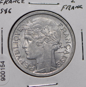 France 1946 2 Francs  900154 combine shipping