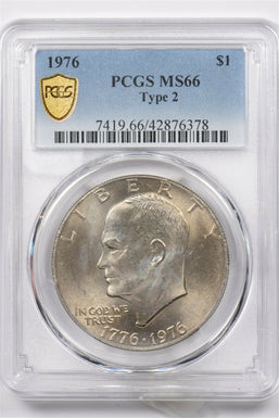 1976 Eisenhower Dollar PCGS MS66 Type 2 PC1195 combine shipping