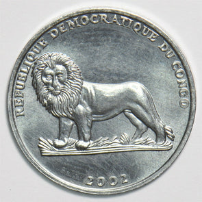 Congo 2002 50 Centimes Lionanimal Butterfly 197847 combine shipping