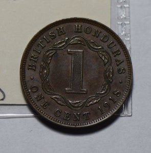British Honduras 1918 Cent 40K minted H0186 combine shipping