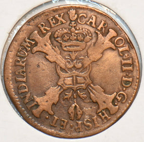 Spanish Netherlands 1696 Duit 295696 combine shipping