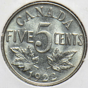 Canada 1922 5 Cents BU 490236 combine shipping