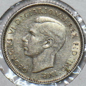 Australia 1942 6 Pence Kangaroo animal Emu 903247 combine shipping