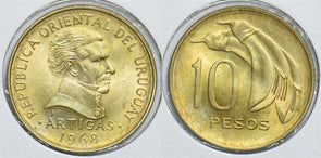 Uruguay 1968 BE 2470 10 Pesos 198622 combine shipping
