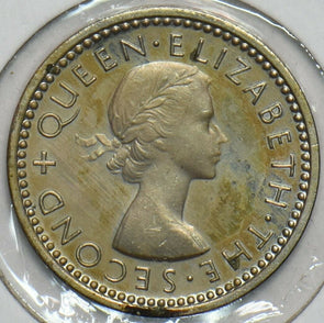 New Zealand 1953 3 Pence 903646 combine shipping
