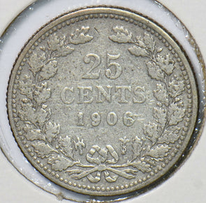 Netherlands 1906 25 Cents  291311 combine shipping