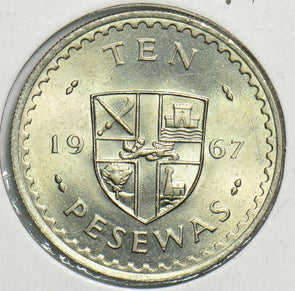 Ghana 1967 10 Pesewas 0 197761 combine shipping