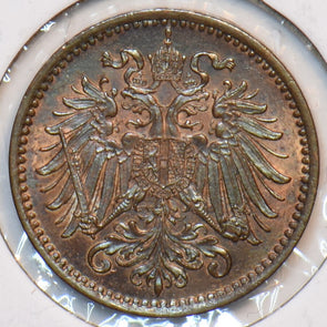 Austria 1895 Heller Eagle animal 151458 combine shipping