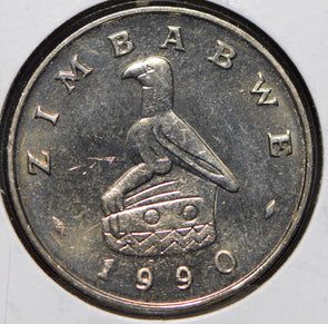 Zimbabwe 1990 50 Cents Ancient bird animal  191511 combine shipping