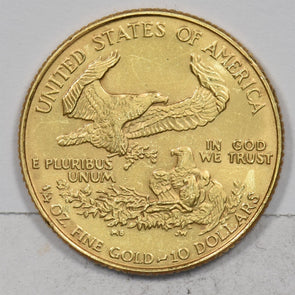 1986 $10 1/4oz Gold Eagle American Gem BU GL0289