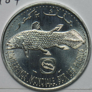Comoros 1984 5 Francs Coelacanth animal World Fisheries Conference 196379 combin