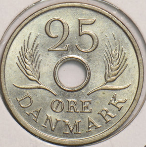 Denmark 1967 25 Ore D0106 combine shipping