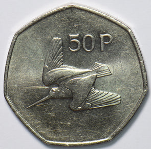 Ireland 1981 50 Pence Woodcock bird animal 193336 combine shipping