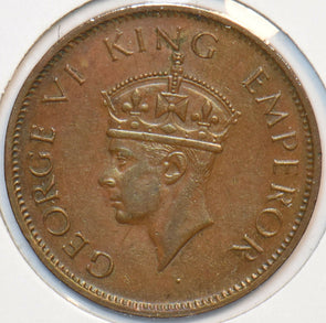 British India 1941 C 1/4 Anna 151623 combine shipping