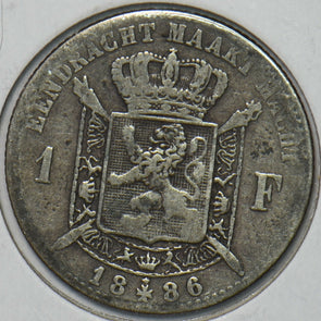 Belgium 1886 Franc 151654 combine shipping