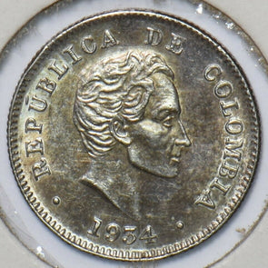 Colombia 1934 10 Centavos Condor animal 296701 combine shipping