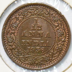 British India 1936 C 1/12 Anna 902355 combine shipping