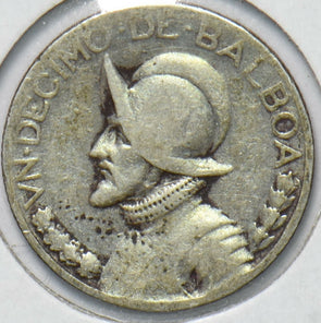 Panama 1934 Silver 1/10 Balboa Eagle animal 292583 combine shipping