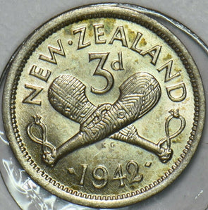 New Zealand 1942 3 Pence 196436 combine shipping