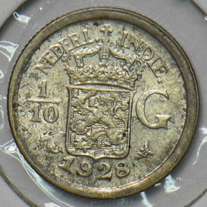 Netherlands East Indies 1928 1/10 Gulden Lion animal 195449 combine shipping