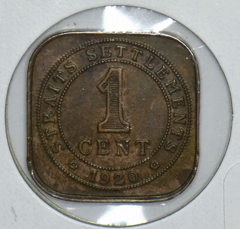 Straits Settlements 1920 George V Cent 291109 combine shipping