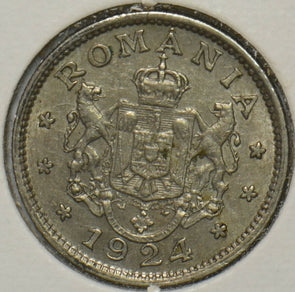 Romania 1924 Leu 195930 combine shipping