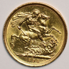 Australia 1898 S Sovereign gold 0.2355oz AGW GL0126 combine shipping